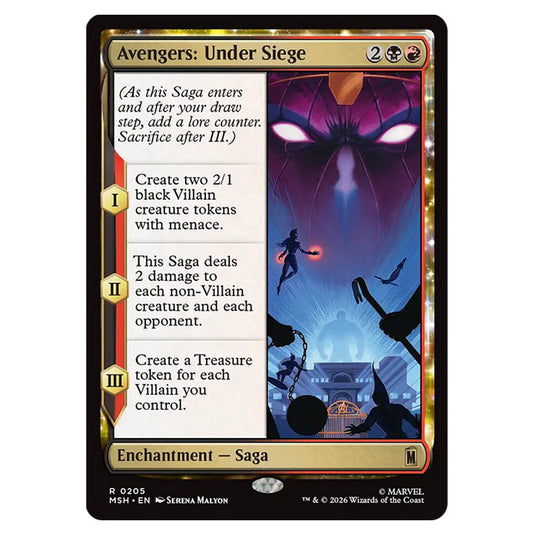 Avengers: Under Siege 0205 card from the Magic The Gathering set Marvel Super Heroes