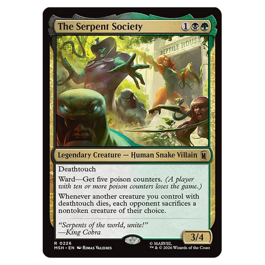 The Serpent Society 0226 card from the Magic The Gathering set Marvel Super Heroes