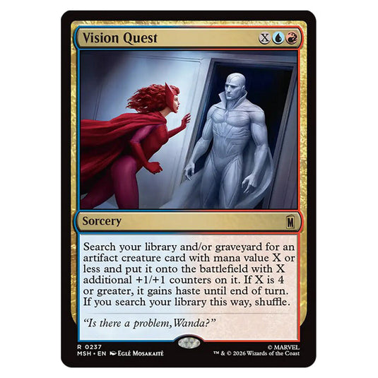 Vision Quest 0237 card from the Magic The Gathering set Marvel Super Heroes