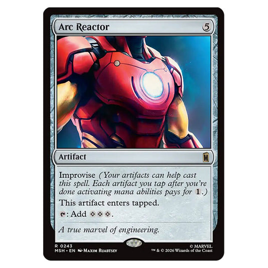 Arc Reactor 0243 card from the Magic The Gathering set Marvel Super Heroes