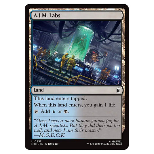A.I.M. Labs 0257 card from the Magic The Gathering set Marvel Super Heroes