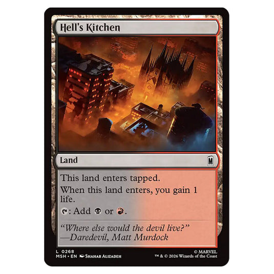Hell's Kitchen 0268 card from the Magic The Gathering set Marvel Super Heroes