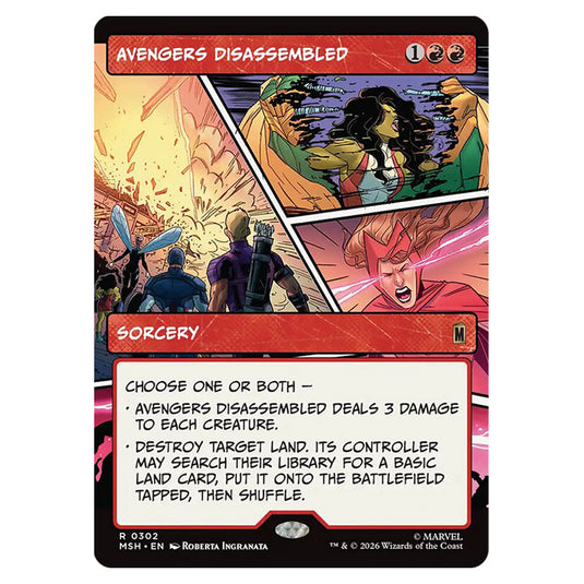 Avengers Disassembled 0302 card from the Magic The Gathering set Marvel Super Heroes