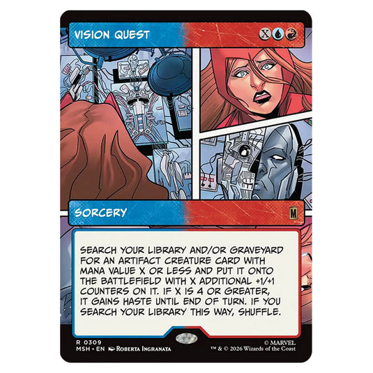 Vision Quest 0309 card from the Magic The Gathering set Marvel Super Heroes