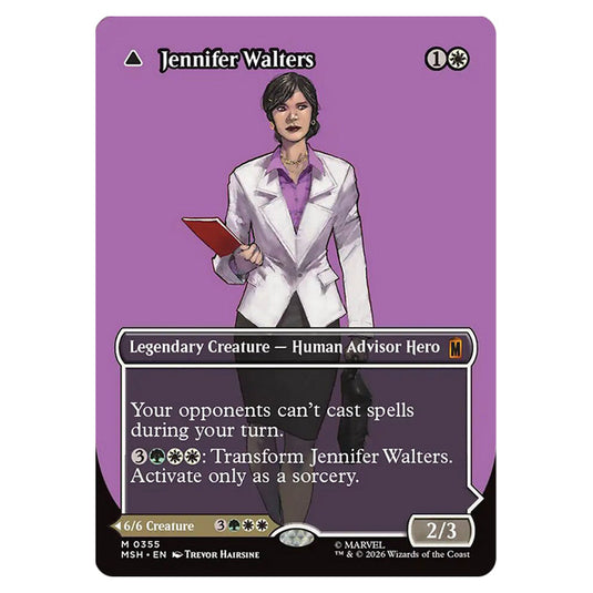 Jennifer Walters // The Sensational She-Hulk 0355 card from the Magic The Gathering set Marvel Super Heroes