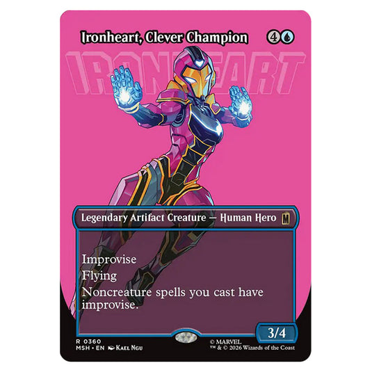 Ironheart, Clever Champion 0360 card from the Magic The Gathering set Marvel Super Heroes