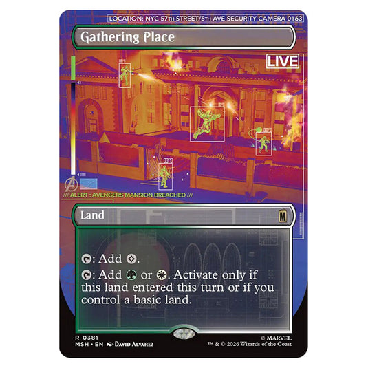 Gathering Place 0381 card from the Magic The Gathering set Marvel Super Heroes