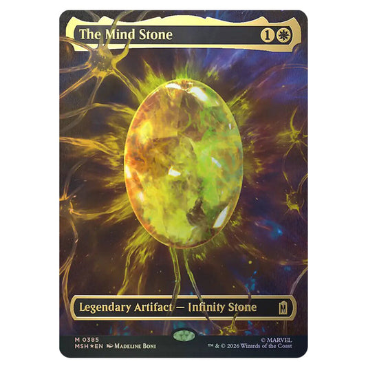 The Mind Stone 0385 card from the Magic The Gathering set Marvel Super Heroes