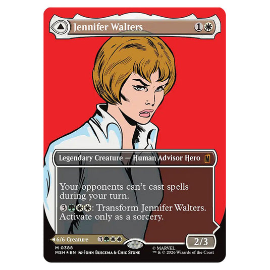 Jennifer Walters // The Sensational She-Hulk 0388 card from the Magic The Gathering set Marvel Super Heroes