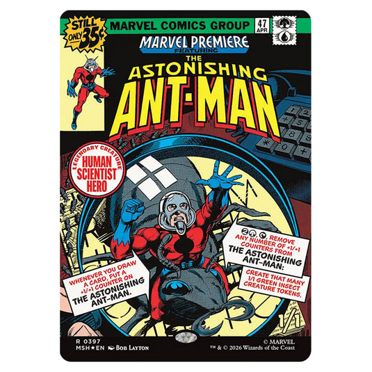 The Astonishing Ant-Man 0397 card from the Magic The Gathering set Marvel Super Heroes