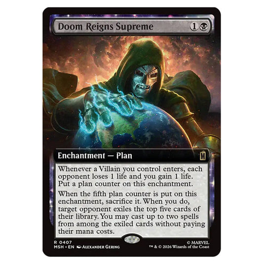 Doom Reigns Supreme 0407 card from the Magic The Gathering set Marvel Super Heroes