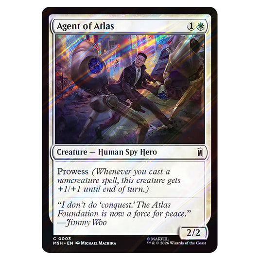 Agent of Atlas 0003 card from the Magic The Gathering set Marvel Super Heroes