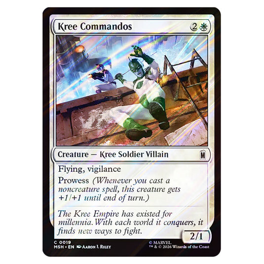 Kree Commandos 0019 card from the Magic The Gathering set Marvel Super Heroes
