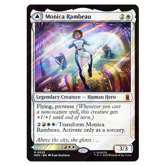Monica Rambeau // Photon, Living Light 0023 card from the Magic The Gathering set Marvel Super Heroes