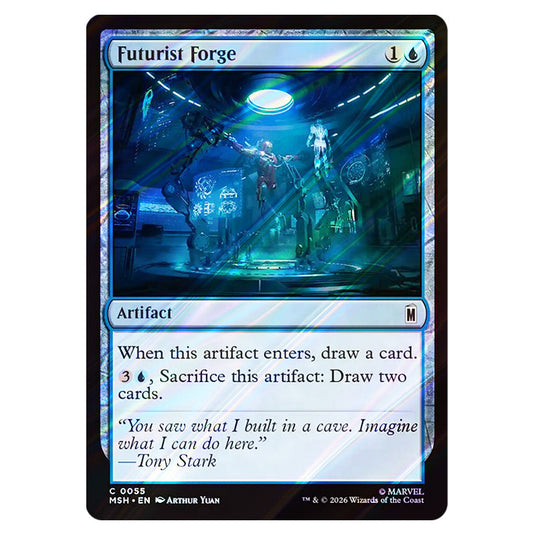 Futurist Forge 0055 card from the Magic The Gathering set Marvel Super Heroes