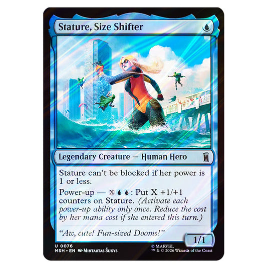 Stature, Size Shifter 0076 card from the Magic The Gathering set Marvel Super Heroes