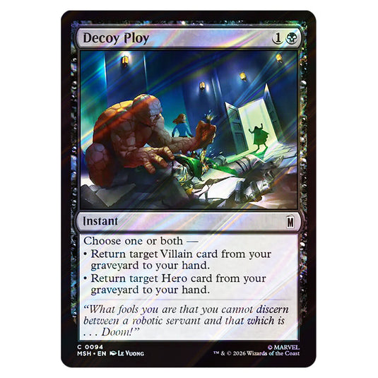 Decoy Ploy 0094 card from the Magic The Gathering set Marvel Super Heroes