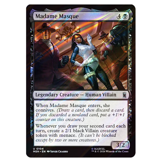 Madame Masque 0104 card from the Magic The Gathering set Marvel Super Heroes