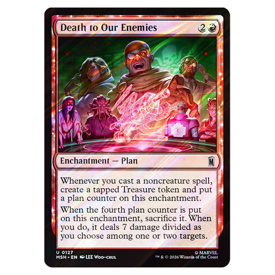 Death to Our Enemies 0127 card from the Magic The Gathering set Marvel Super Heroes