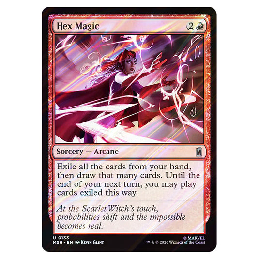 Hex Magic 0133 card from the Magic The Gathering set Marvel Super Heroes