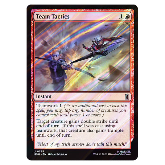 Team Tactics 0155 card from the Magic The Gathering set Marvel Super Heroes