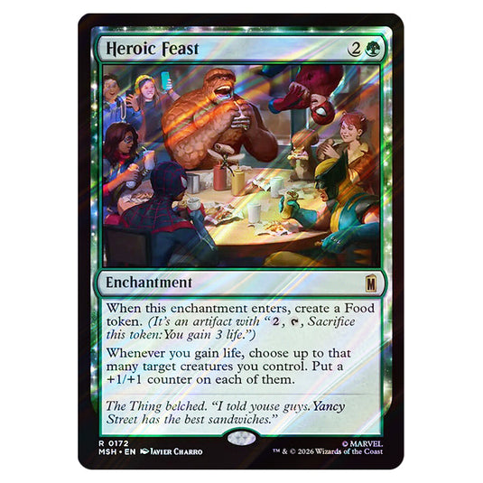 Heroic Feast 0172 card from the Magic The Gathering set Marvel Super Heroes
