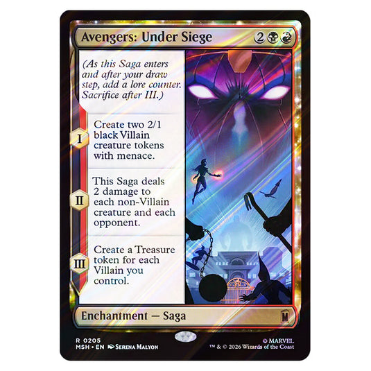 Avengers: Under Siege 0205 card from the Magic The Gathering set Marvel Super Heroes