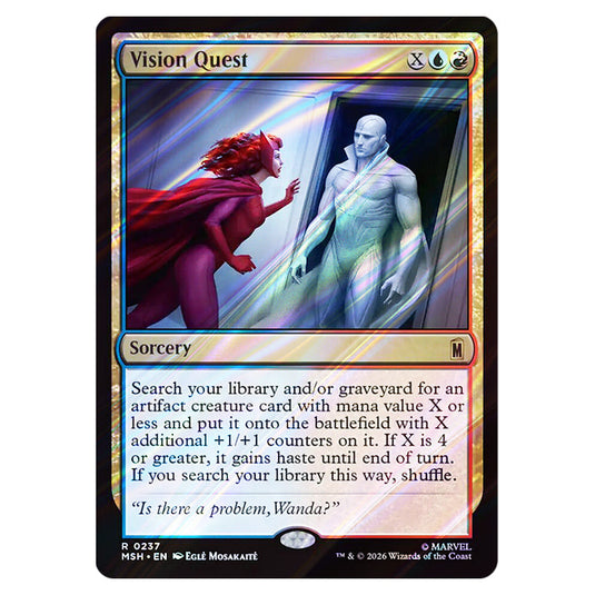Vision Quest 0237 card from the Magic The Gathering set Marvel Super Heroes