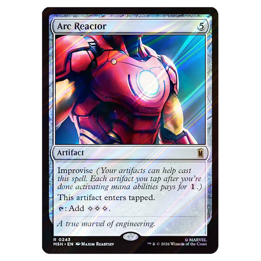 Arc Reactor 0243 card from the Magic The Gathering set Marvel Super Heroes