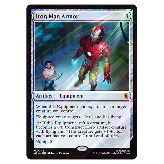 Iron Man Armor 0248 card from the Magic The Gathering set Marvel Super Heroes