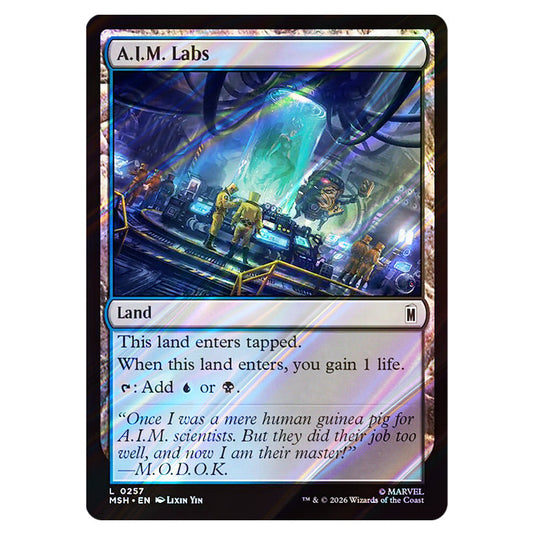A.I.M. Labs 0257 card from the Magic The Gathering set Marvel Super Heroes