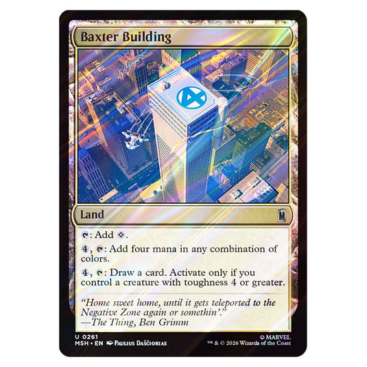 Baxter Building 0261 card from the Magic The Gathering set Marvel Super Heroes