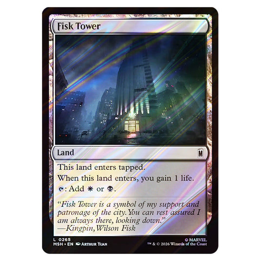 Fisk Tower 0265 card from the Magic The Gathering set Marvel Super Heroes