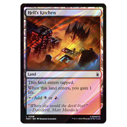 Hell's Kitchen 0268 card from the Magic The Gathering set Marvel Super Heroes