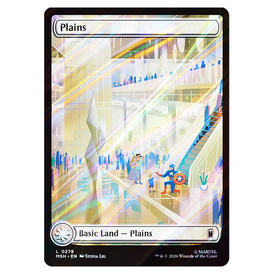 Plains 0278 card from the Magic The Gathering set Marvel Super Heroes
