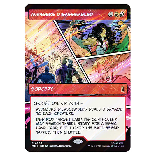 Avengers Disassembled 0302 card from the Magic The Gathering set Marvel Super Heroes