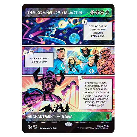 The Coming of Galactus 0307 card from the Magic The Gathering set Marvel Super Heroes