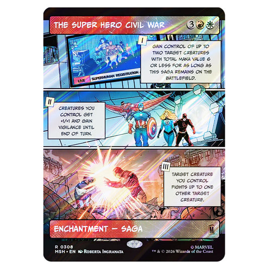 The Super Hero Civil War 0308 card from the Magic The Gathering set Marvel Super Heroes