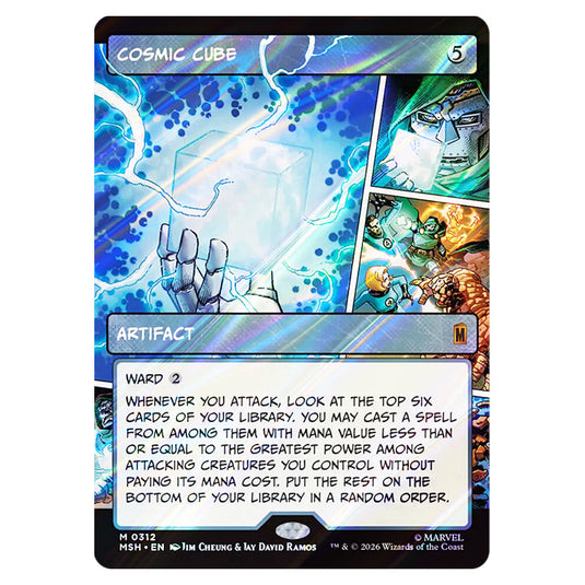 Cosmic Cube 0312 card from the Magic The Gathering set Marvel Super Heroes