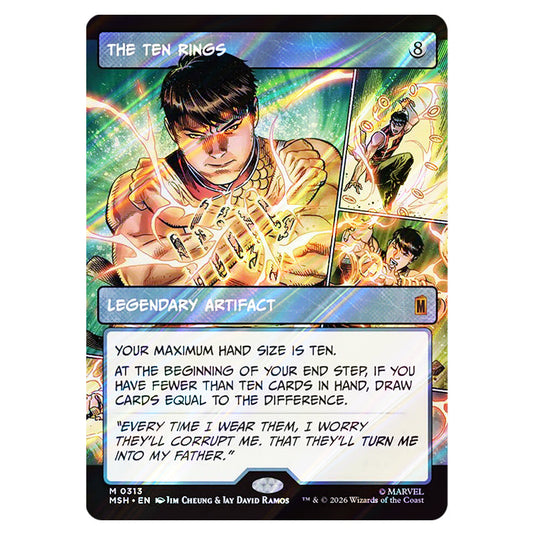 The Ten Rings 0313 card from the Magic The Gathering set Marvel Super Heroes