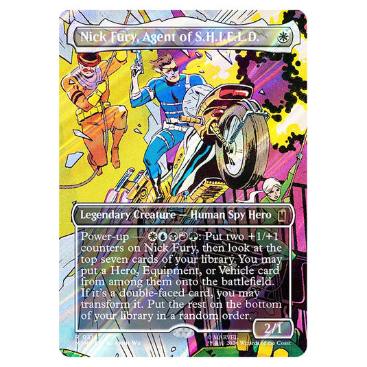 Nick Fury, Agent of S.H.I.E.L.D. 0314 card from the Magic The Gathering set Marvel Super Heroes