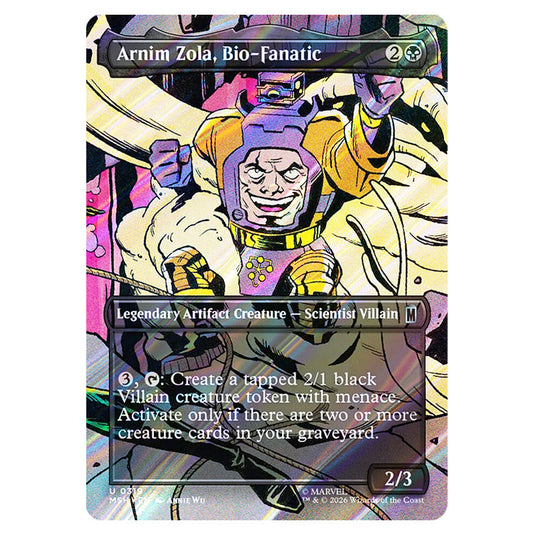 Arnim Zola, Bio-Fanatic 0319 card from the Magic The Gathering set Marvel Super Heroes
