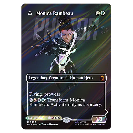 Monica Rambeau // Photon, Living Light 0356 card from the Magic The Gathering set Marvel Super Heroes