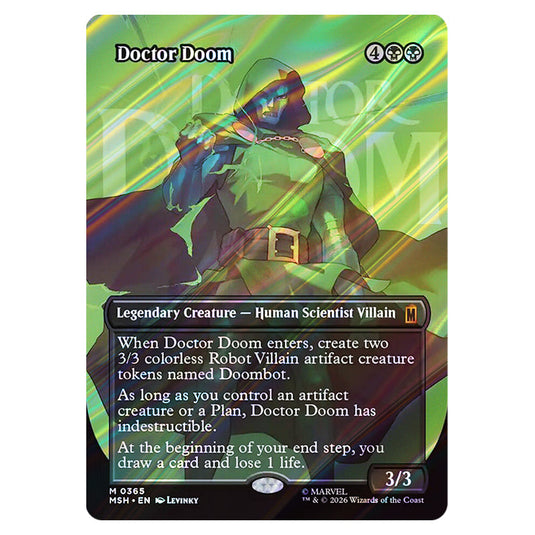 Doctor Doom 0365 card from the Magic The Gathering set Marvel Super Heroes