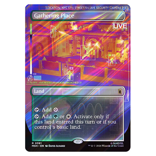 Gathering Place 0381 card from the Magic The Gathering set Marvel Super Heroes