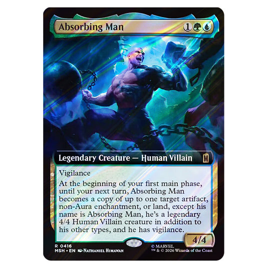 Absorbing Man 0416 card from the Magic The Gathering set Marvel Super Heroes