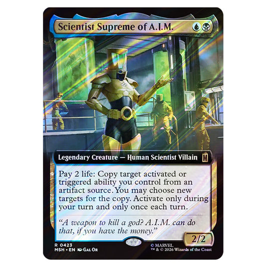 Scientist Supreme of A.I.M. 0423 card from the Magic The Gathering set Marvel Super Heroes