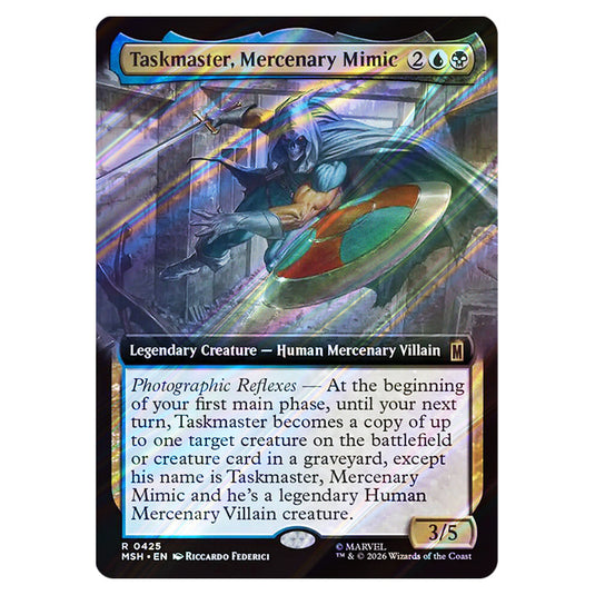 Taskmaster, Mercenary Mimic 0425 card from the Magic The Gathering set Marvel Super Heroes