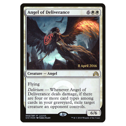Angel of Deliverance 2 card from the Magic The Gathering set Shadows Over Innistrad Promos
