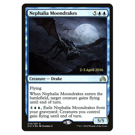 Nephalia Moondrakes 75s card from the Magic The Gathering set Shadows Over Innistrad Promos